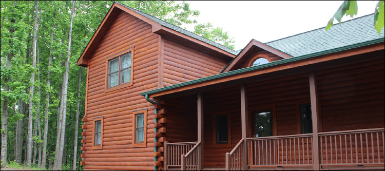 Log Home Staining in Crenshaw County, Alabama